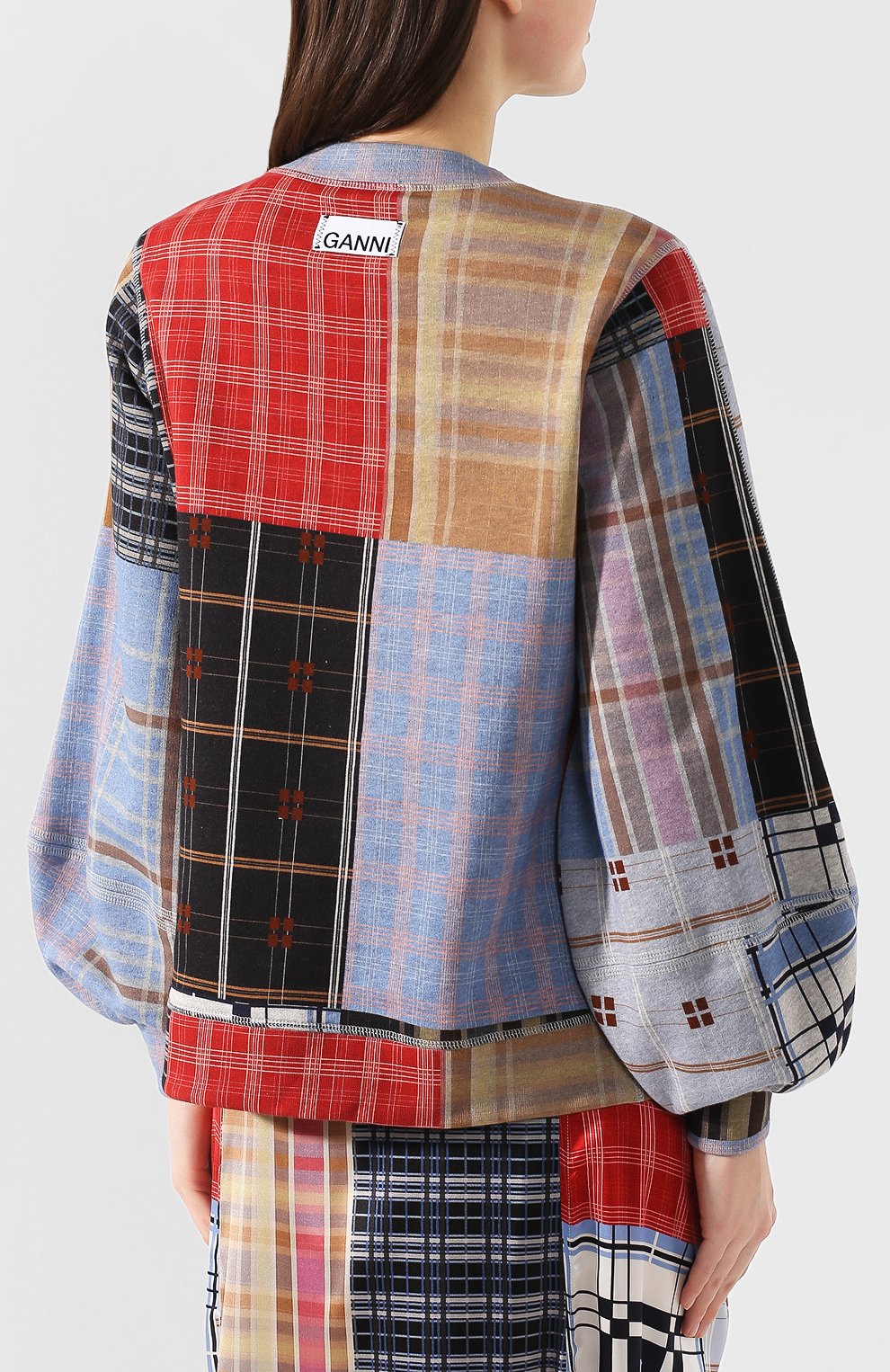 Хлопковый свитшот GANNI, арт. T2494, фото 4