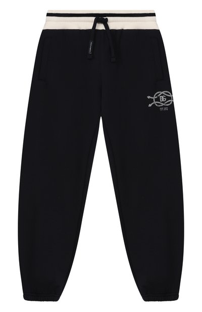 Хлопковые джоггеры DOLCE & GABBANA, арт. L4JPLW/G7QMX_001