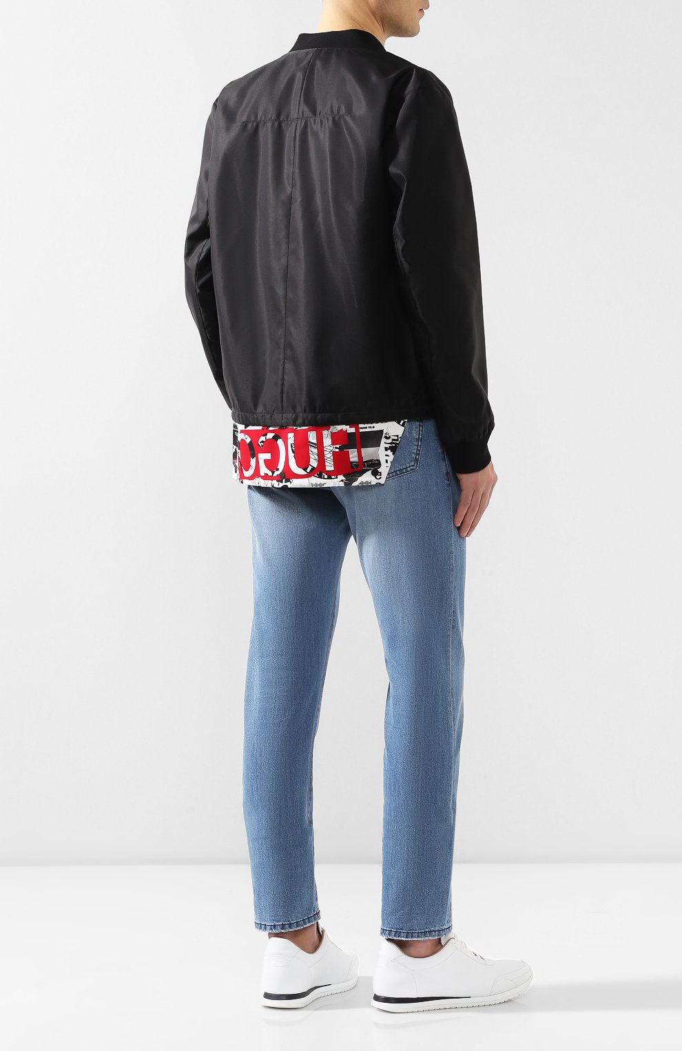 Бомбер HUGO черного цвета по цене 29500 руб., арт. 50405068, фото 2 Бомбер HUGO, арт. 50405068, фото 2