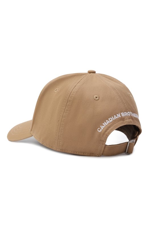 Хлопковая бейсболка Dsquared2 BCM0603/05C00001 Бежевый  BCM0603/05C00001 Фото 3