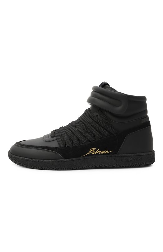Кожаные кеды Swan Balmain EM0VH388/LTSU Чёрный  EM0VH388/LTSU Фото 4