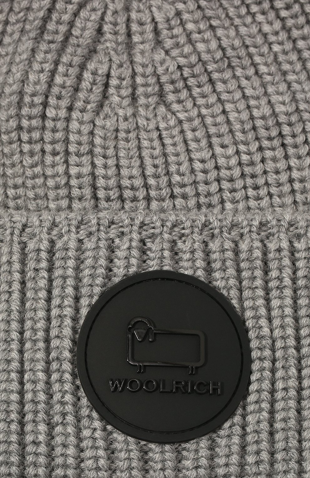 Шерстяная шапка WOOLRICH серого цвета по цене 7605 руб., арт. CFW0AC0169MR/UF0663, фото 3 Шерстяная шапка WOOLRICH, арт. CFW0AC0169MR/UF0663, фото 3