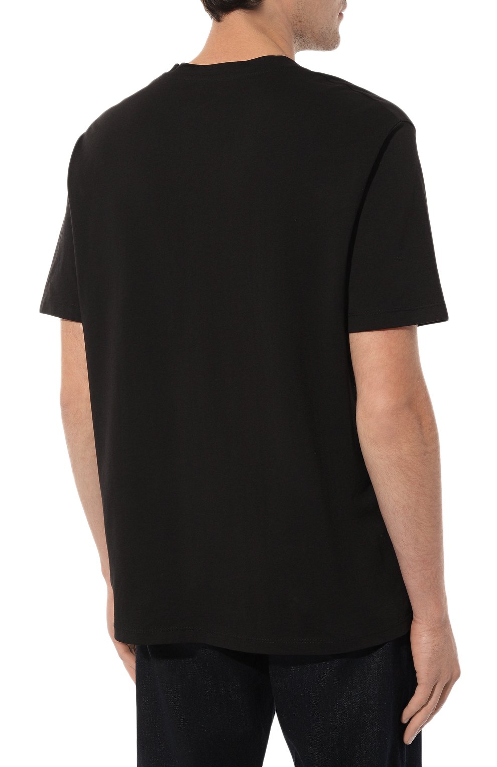 Хлопковая футболка BISIBIGLIO черного цвета по цене 11550 руб., арт. SU0R MAD0NNA, фото 4 Хлопковая футболка BISIBIGLIO, арт. SU0R MAD0NNA, фото 4
