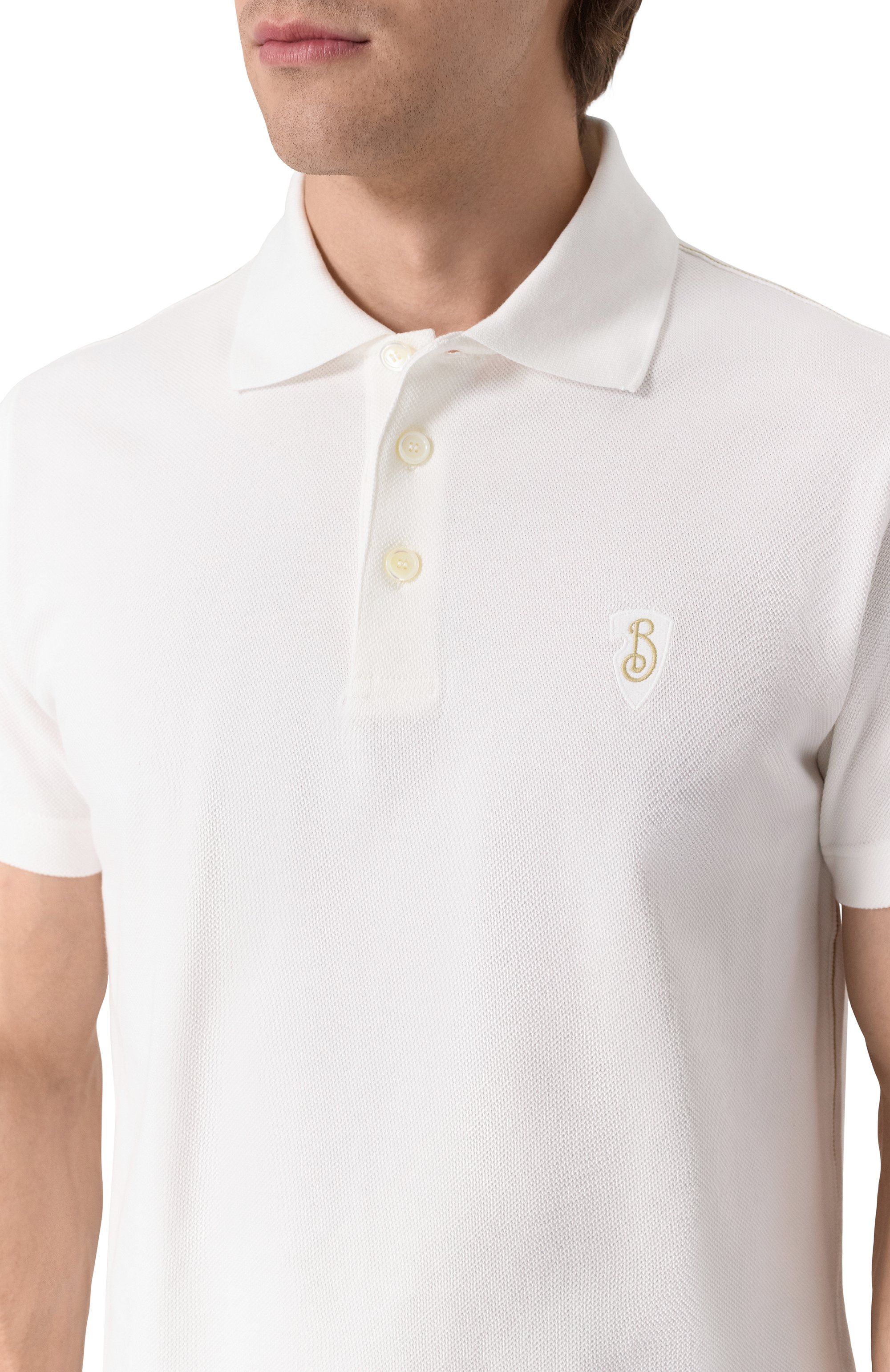 Хлопковое поло BURBERRY, арт. 8102207, фото 5
