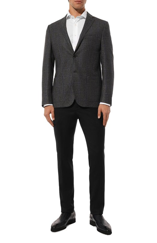 Шерстяной пиджак Corneliani 946002-9416454 Серый  946002-9416454 Фото 3