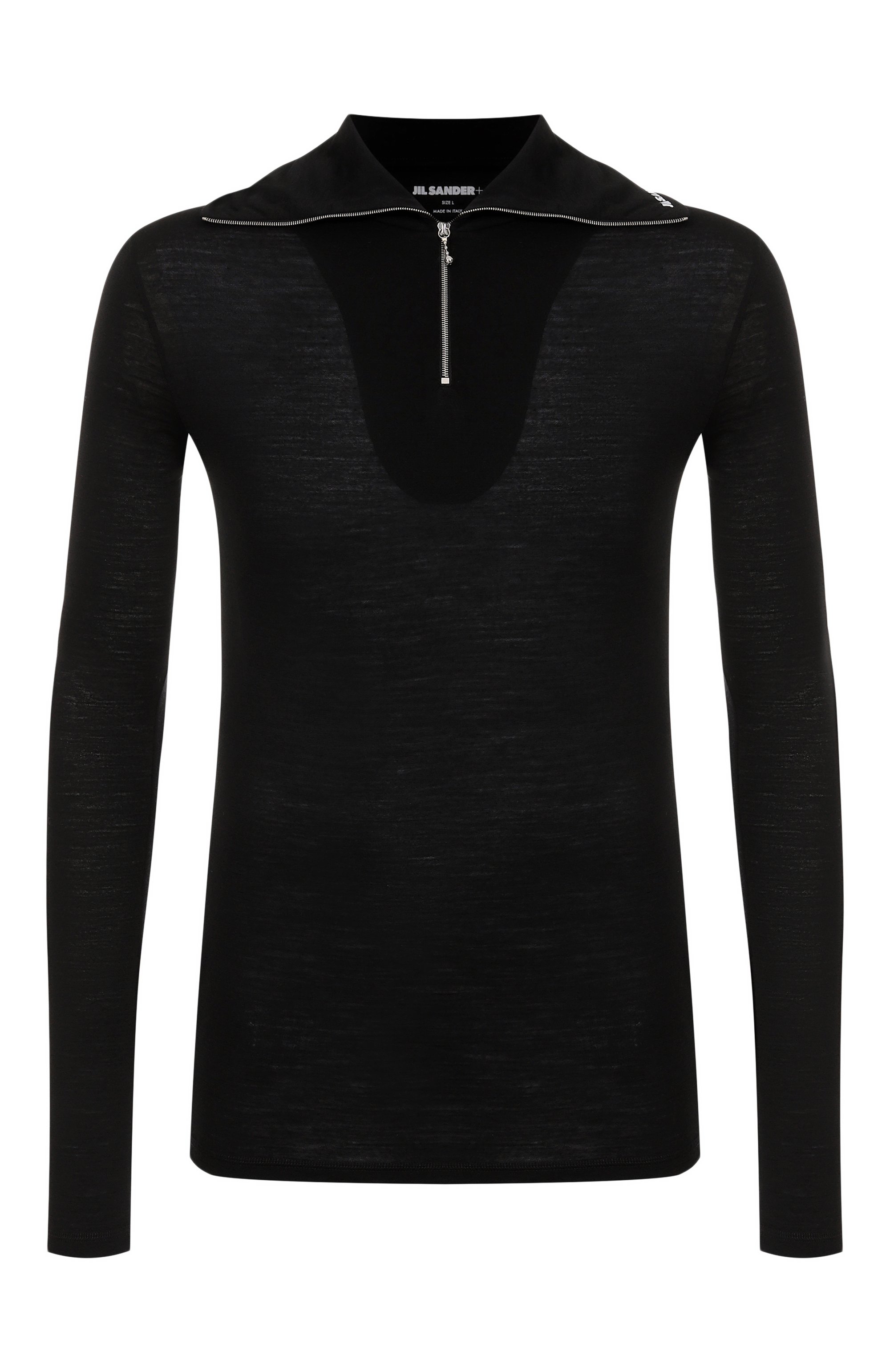 Джемпер JIL SANDER черного цвета по цене 43700 руб., арт. J47GC0021/J70021, фото 1 Джемпер JIL SANDER, арт. J47GC0021/J70021, фото 1