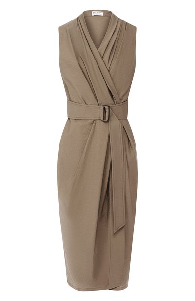 Женское хлопковое платье BRUNELLO CUCINELLI, арт. M0F79A4523