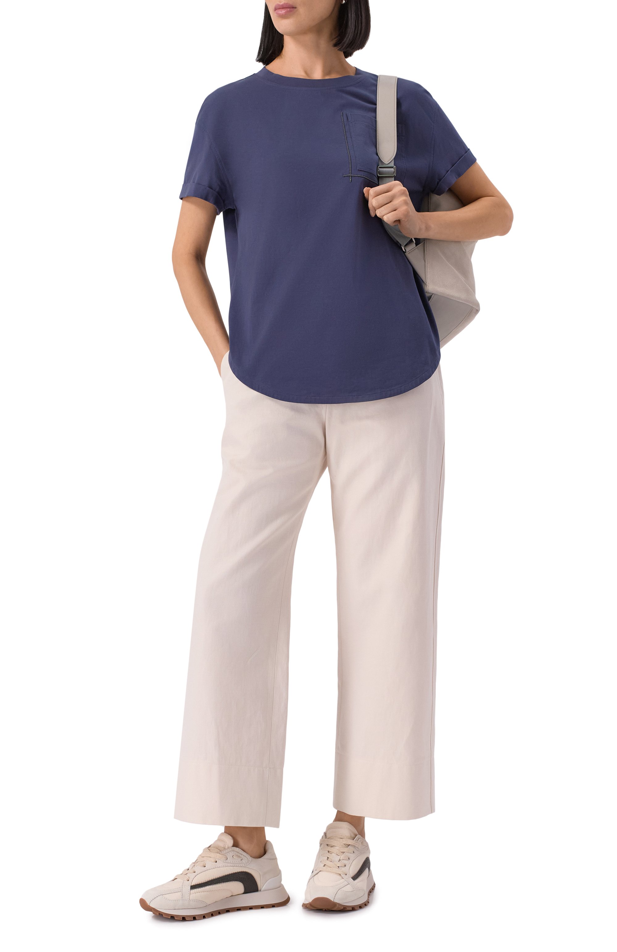 Хлопковая футболка BRUNELLO CUCINELLI, арт. M0T81HA850, фото 2