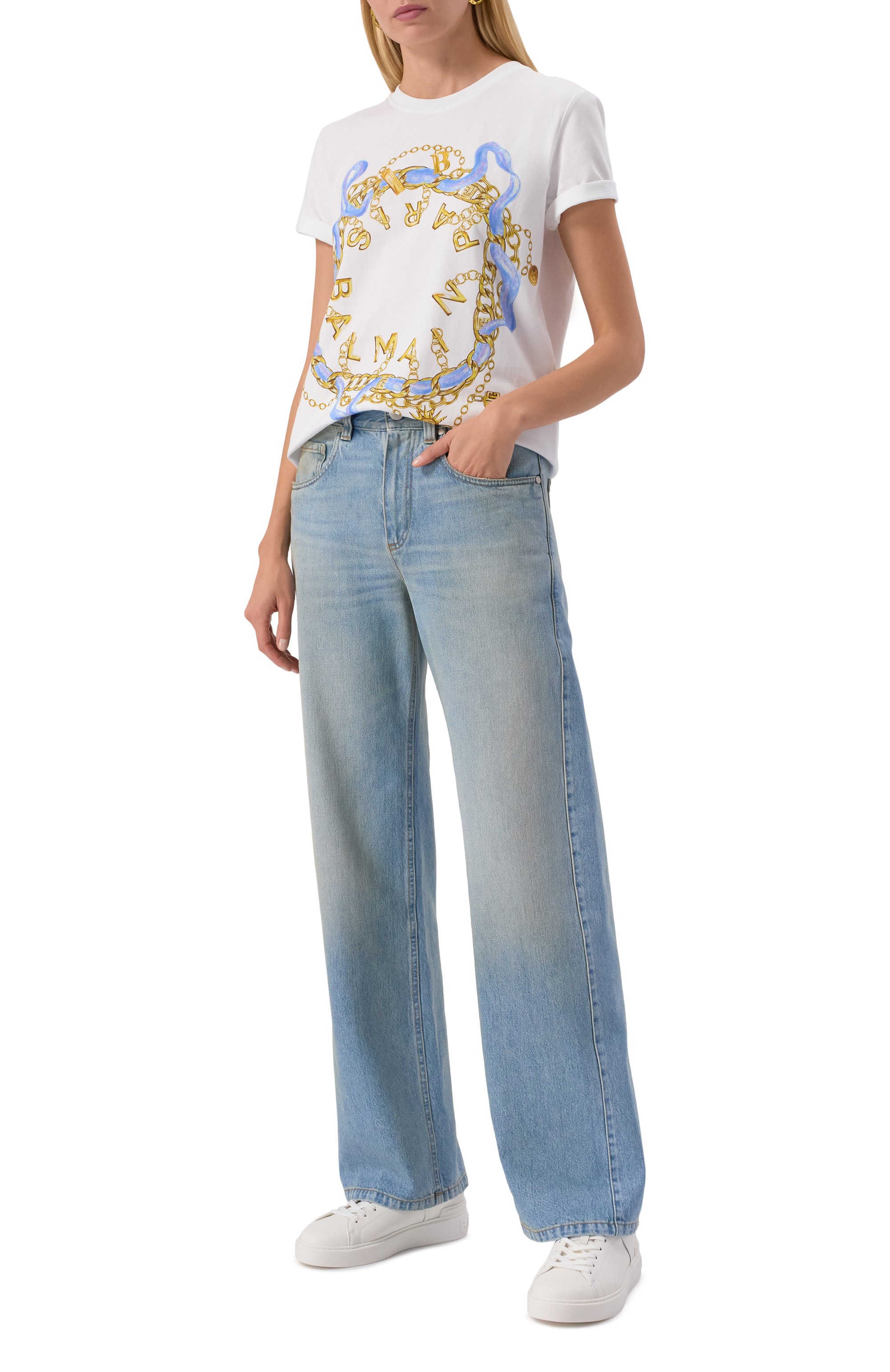 Кожаные кеды b-court BALMAIN, арт. FN1VI690/LVTR, фото 2