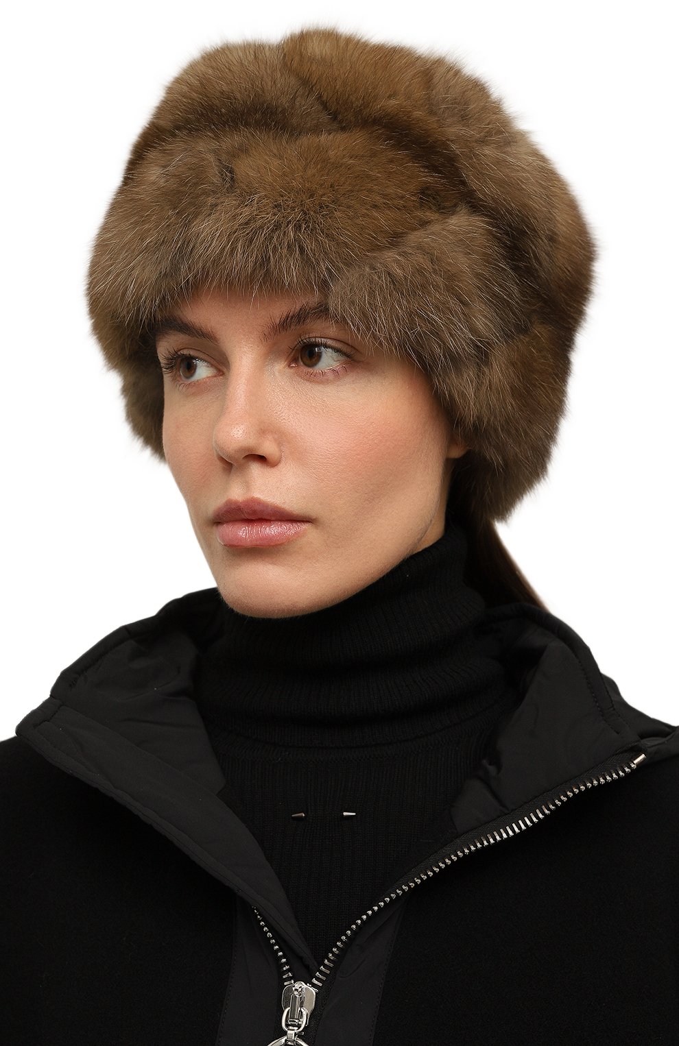 Шапка-кубанка ирина из меха соболя и норки FURLAND, арт. 0215319710008100007, фото 2