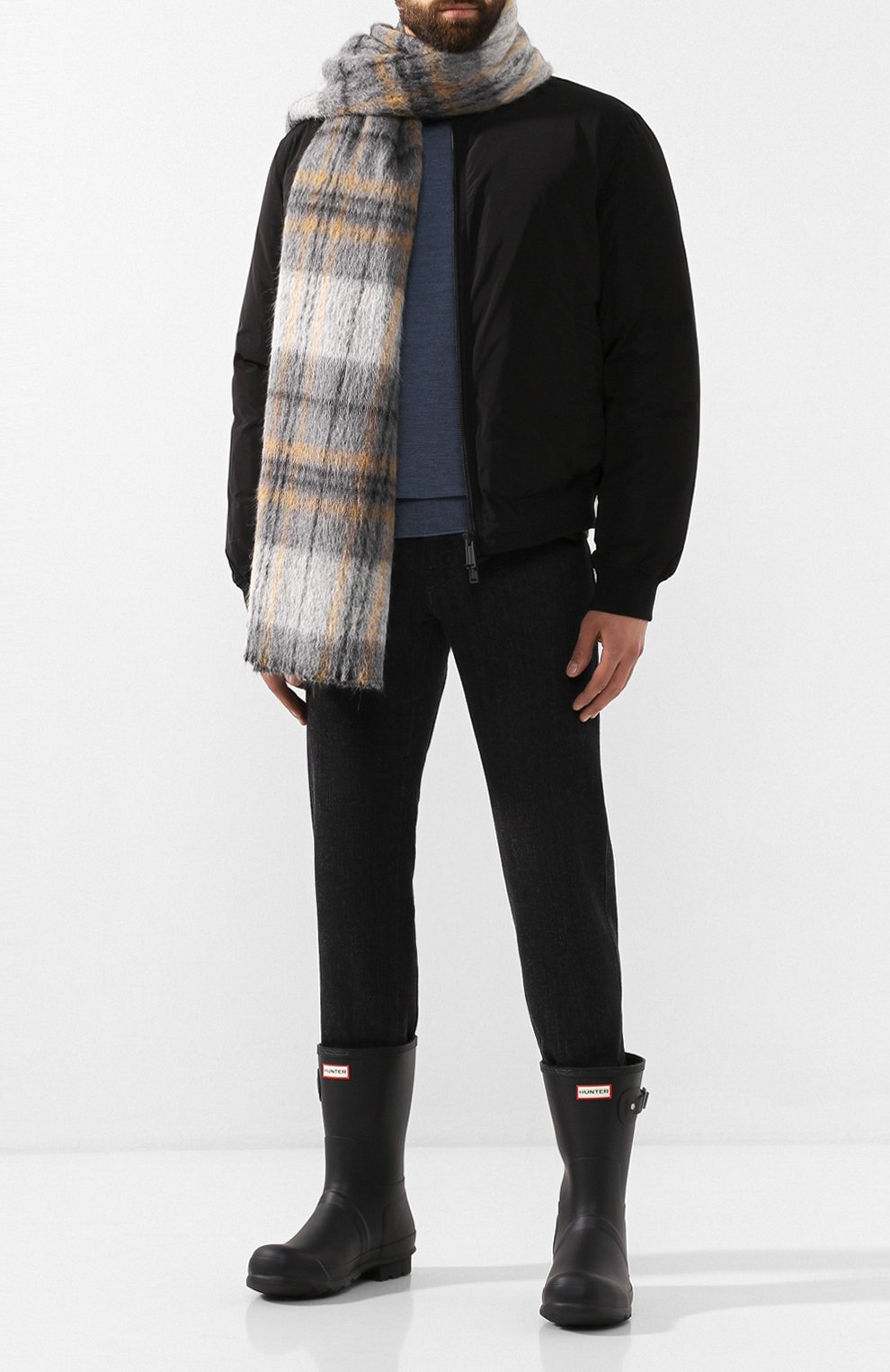 Резиновые сапоги HUNTER черного цвета по цене 16400 руб., арт. MFS9097RMA, фото 2 Резиновые сапоги HUNTER, арт. MFS9097RMA, фото 2