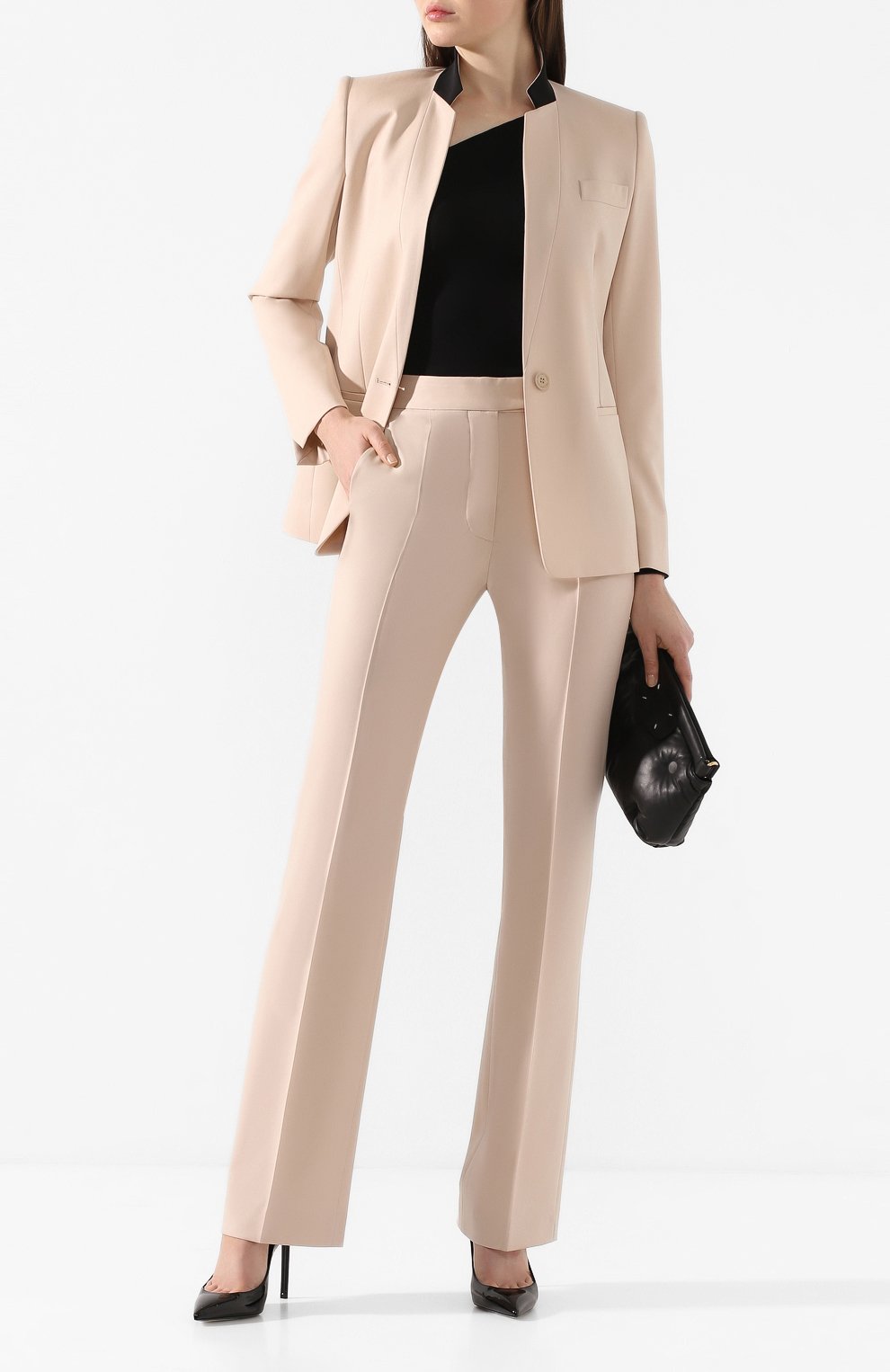 Шерстяные брюки STELLA MCCARTNEY бежевого цвета по цене 39400 руб., арт. 571968/SY704, фото 2 Шерстяные брюки STELLA MCCARTNEY, арт. 571968/SY704, фото 2
