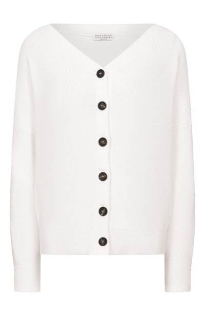 Женский хлопковый кардиган BRUNELLO CUCINELLI, арт. M19264116
