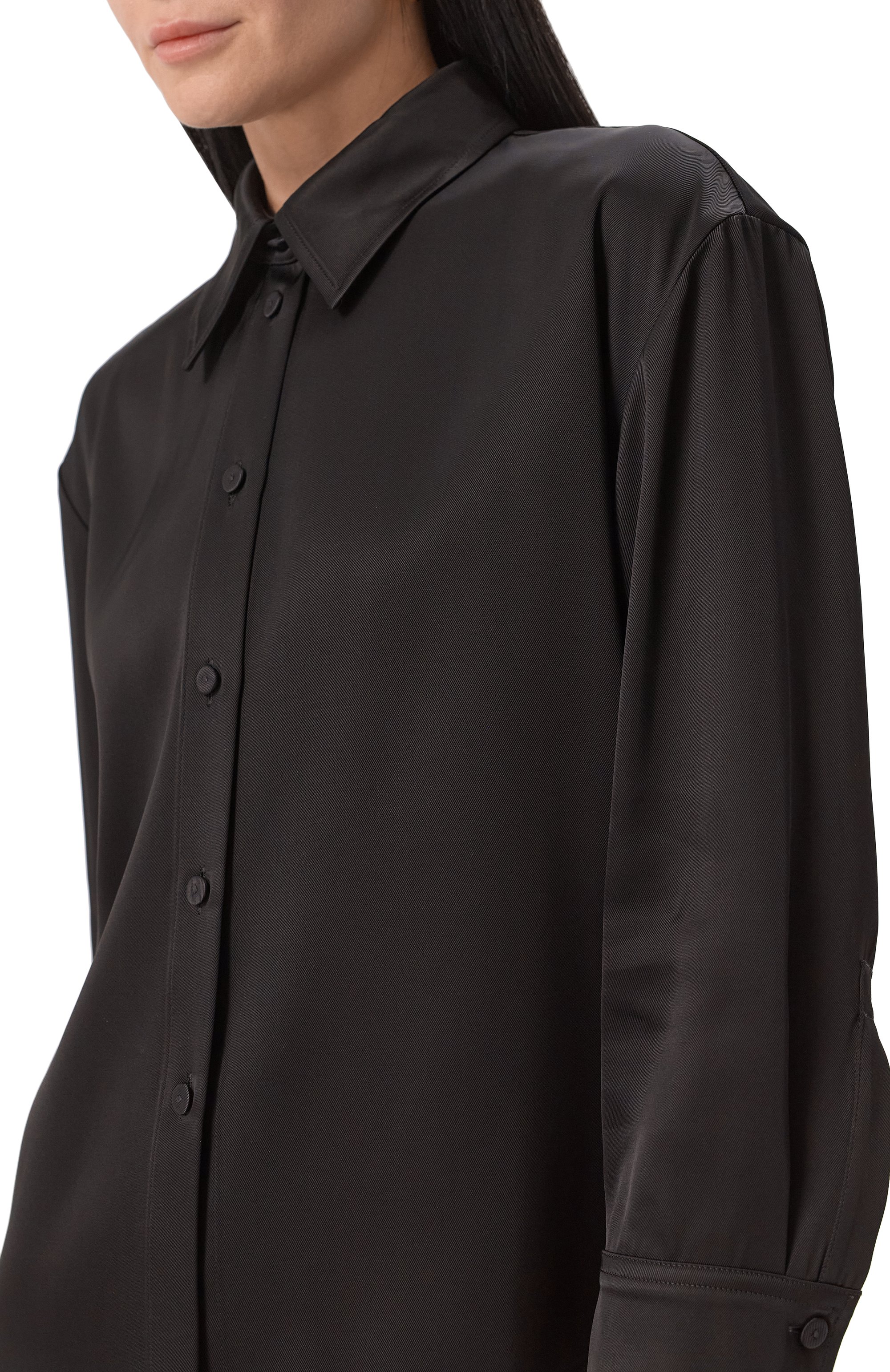 Рубашка из вискозы и шелка JIL SANDER, арт. J01DL0156/J65112, фото 5