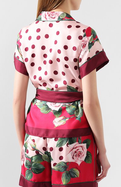 Шелковая блузка DOLCE & GABBANA, арт. F5G67T/GDU07, фото 4