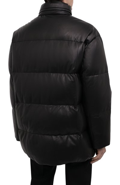 Кожаный пуховик PRADA, арт. UPS559-JHI-F0002, фото 4