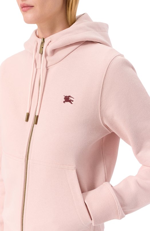 Хлопковая толстовка Burberry 8111100 Розовый  8111100 Фото 5