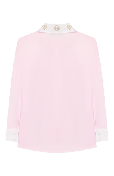 Хлопковая блузка ALETTA розового цвета по цене 13350 руб., арт. AC999306ML/9A-16A, фото 2 Хлопковая блузка ALETTA, арт. AC999306ML/9A-16A, фото 2