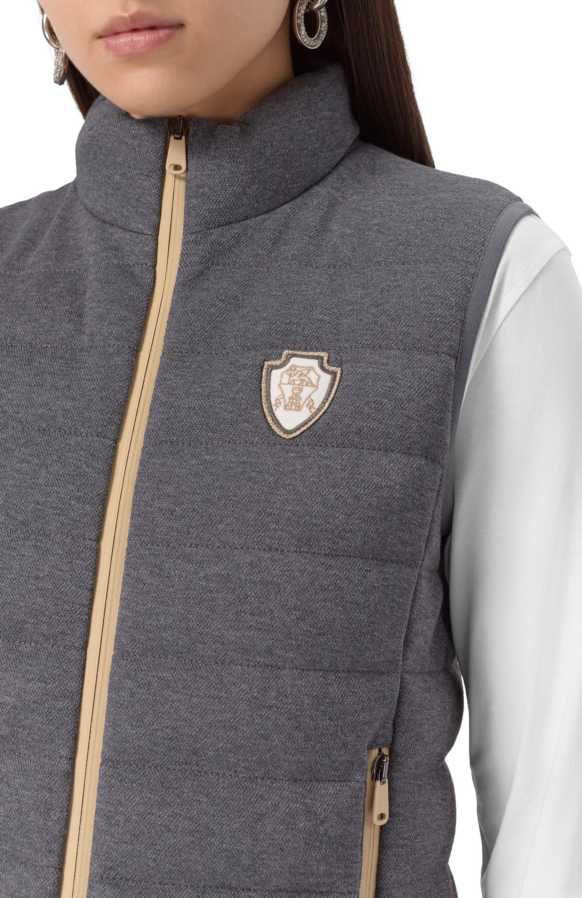 Пуховый жилет BRUNELLO CUCINELLI, арт. MG9277778, фото 5