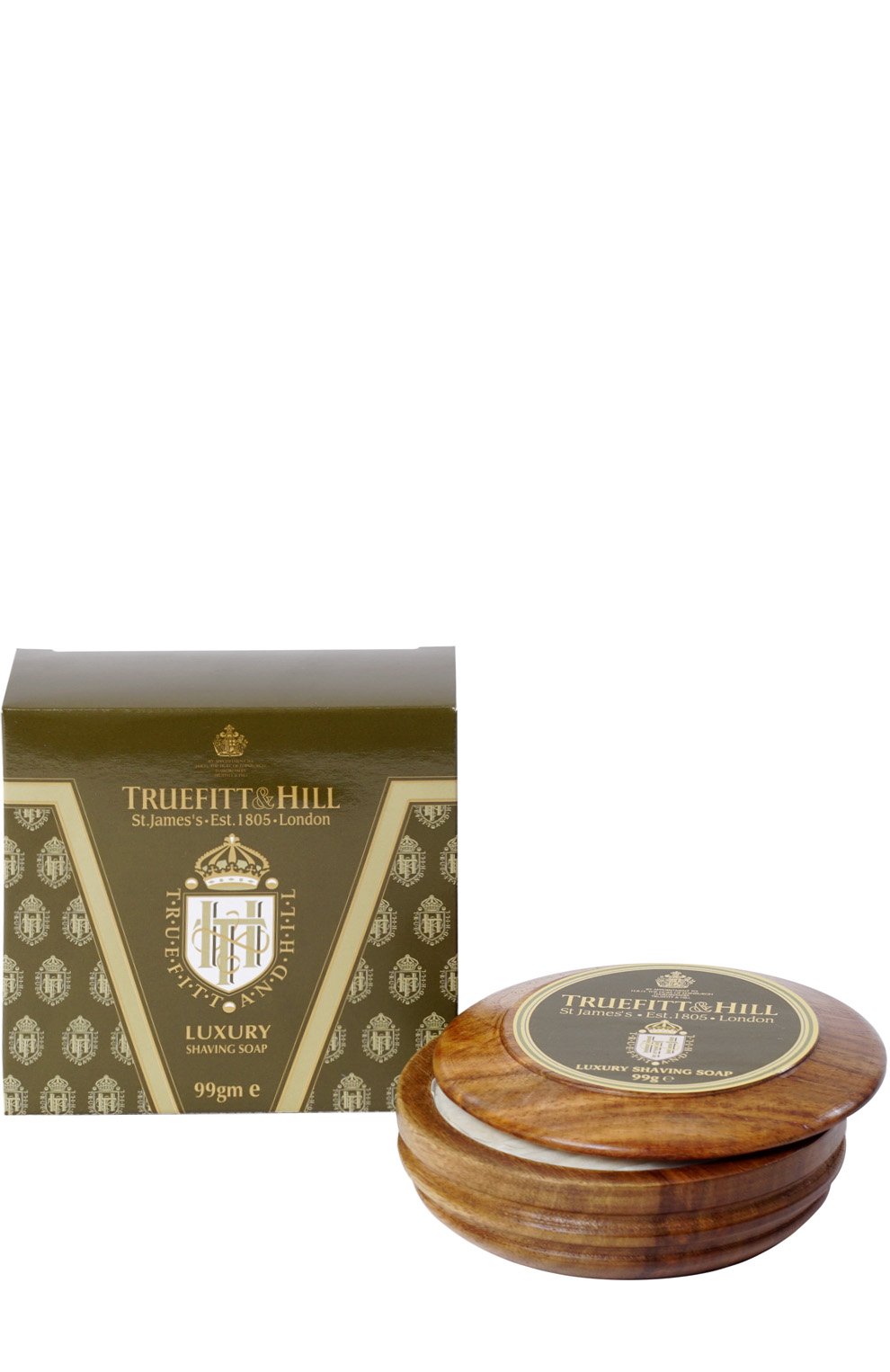 Мыло для бритья в деревянной чаше TRUEFITT AND HILL, арт. 42, фото 1