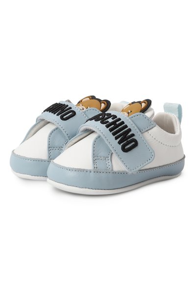 Кожаные пинетки MOSCHINO, арт. 80398/VAR2/15-19