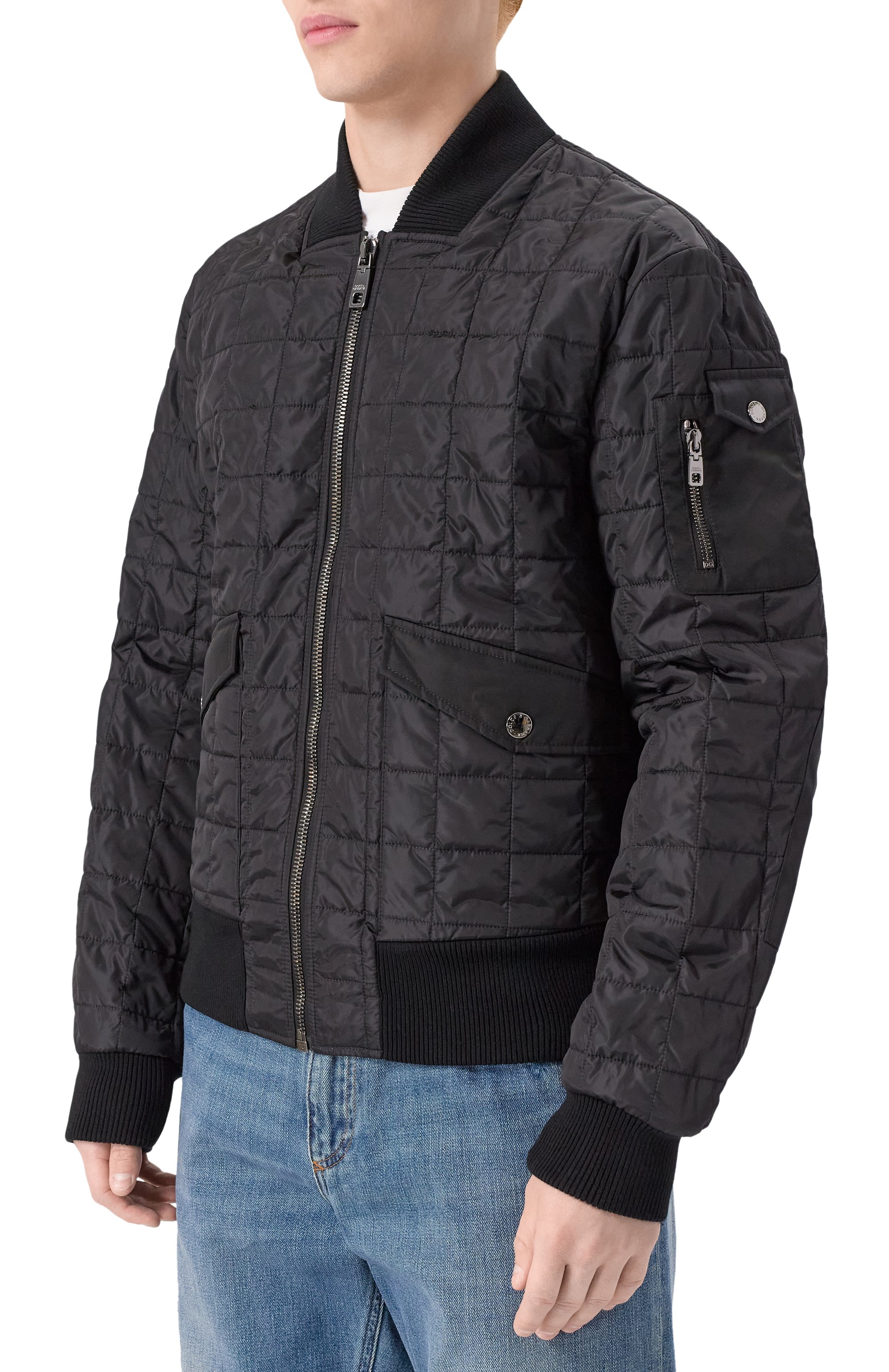 Бомбер DOLCE & GABBANA черного цвета по цене 231500 руб., арт. G9BRBT/FUS22, фото 3 Бомбер DOLCE & GABBANA, арт. G9BRBT/FUS22, фото 3