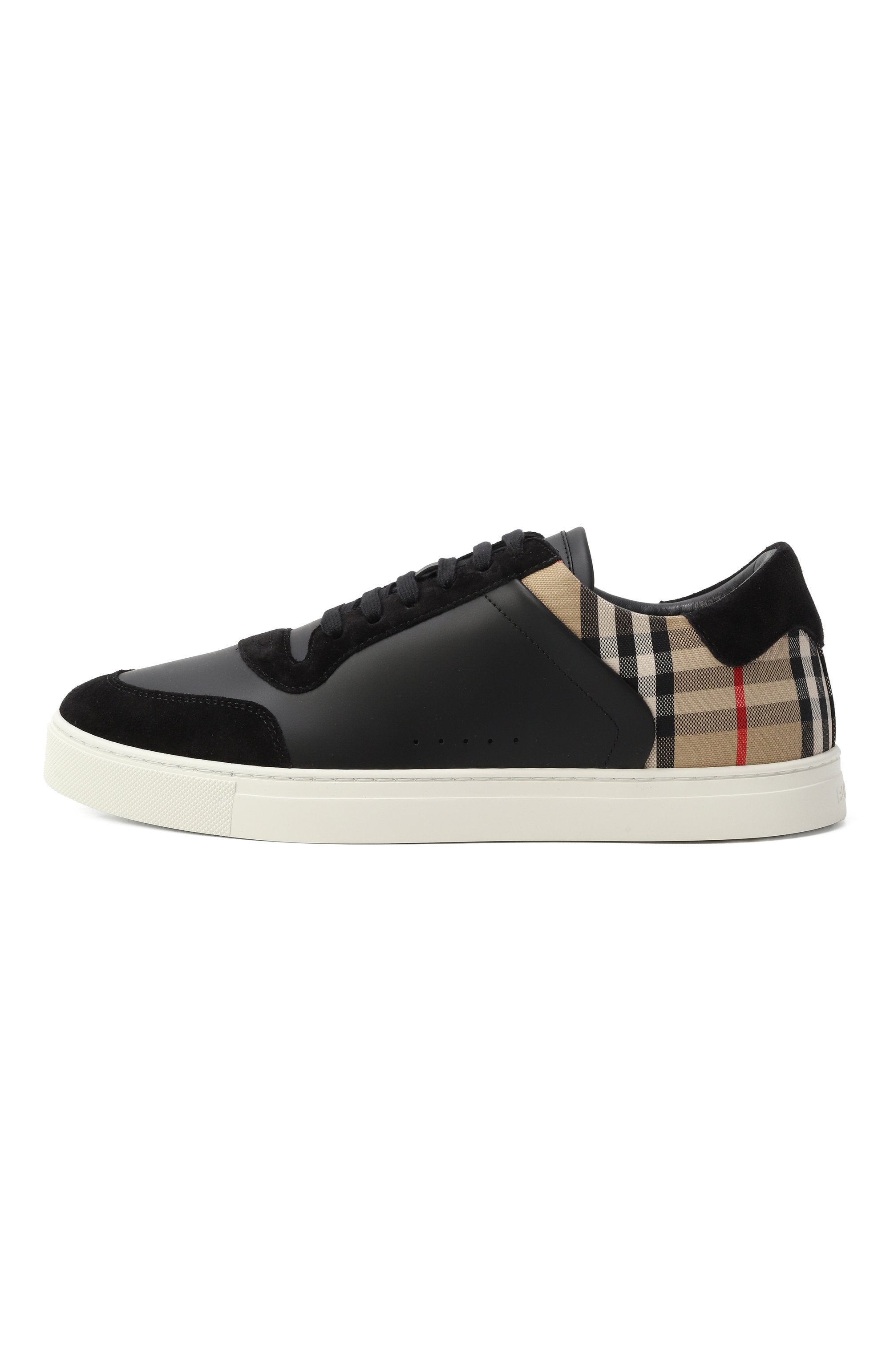 Комбинированные кеды BURBERRY черного цвета по цене 77900 руб., арт. 8070818, фото 4 Комбинированные кеды BURBERRY, арт. 8070818, фото 4