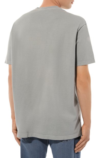 Хлопковая футболка PAUL&SHARK серого цвета по цене 15950 руб., арт. 13311654, фото 4 Хлопковая футболка PAUL&SHARK, арт. 13311654, фото 4