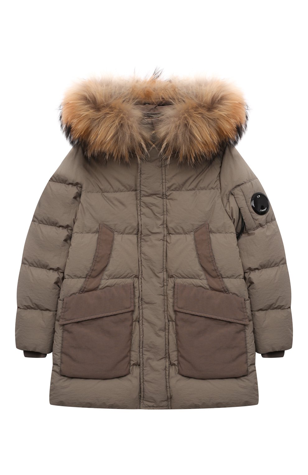 Пуховая куртка C.P. COMPANY хаки цвета по цене 54250 руб., арт. 13CK0W011A-005783M, фото 1 Пуховая куртка C.P. COMPANY, арт. 13CK0W011A-005783M, фото 1