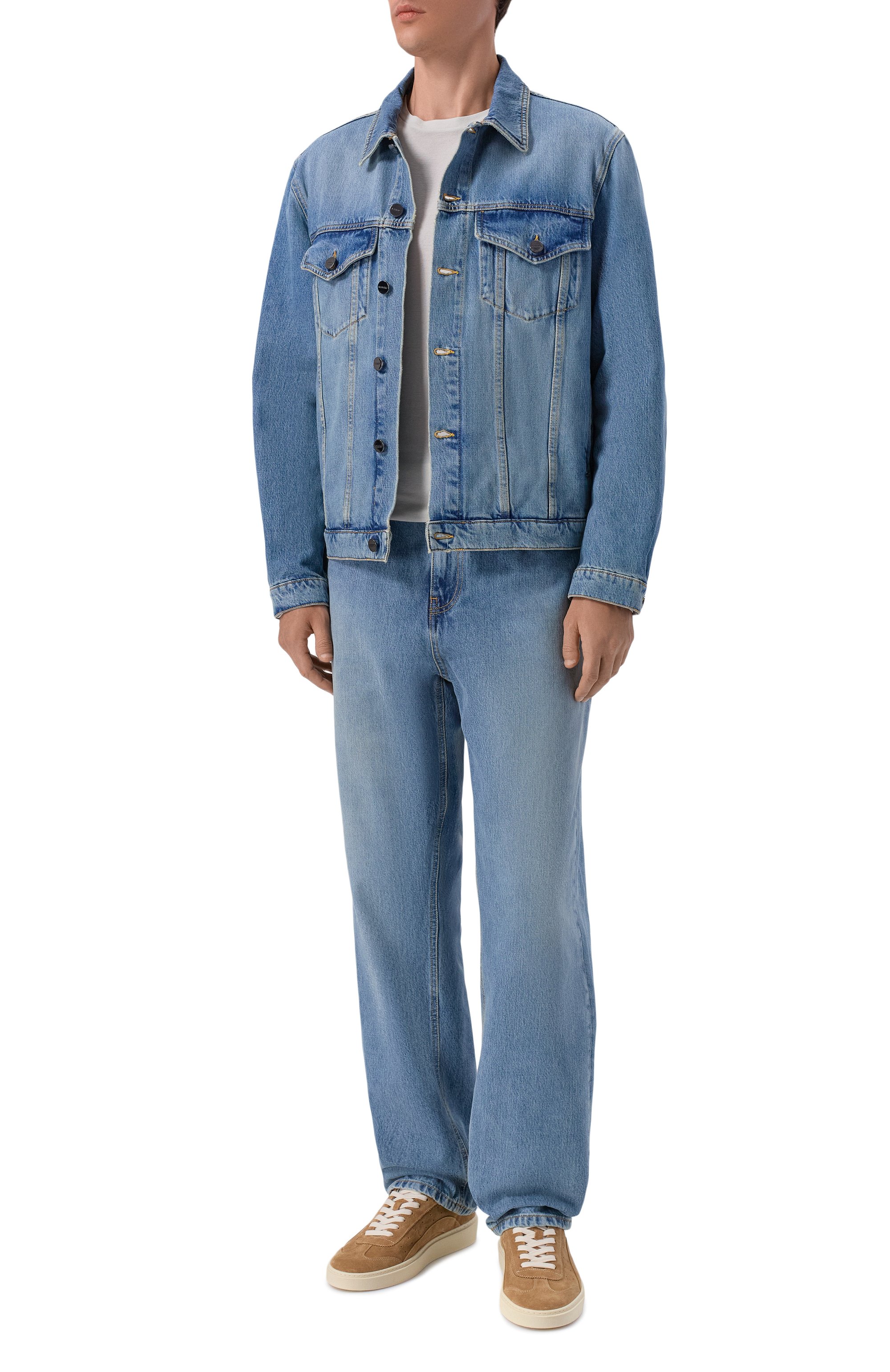 Джинсы ICEBERG синего цвета по цене 29950 руб., арт. 2SL2/0273, фото 2 Джинсы ICEBERG, арт. 2SL2/0273, фото 2