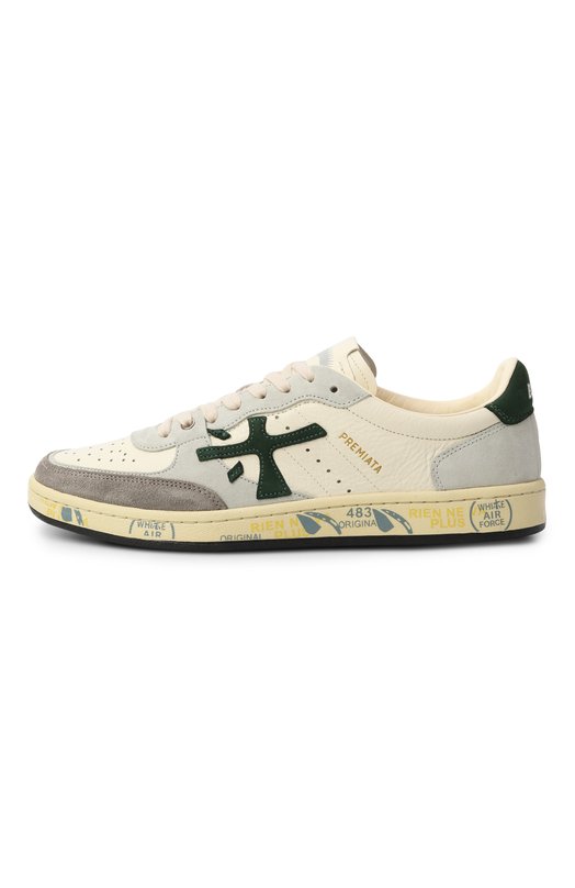 Кожаные кеды BSKT Clay Premiata BSKT CLAY/VAR 7623 Кремовый  BSKT CLAY/VAR 7623 Фото 4