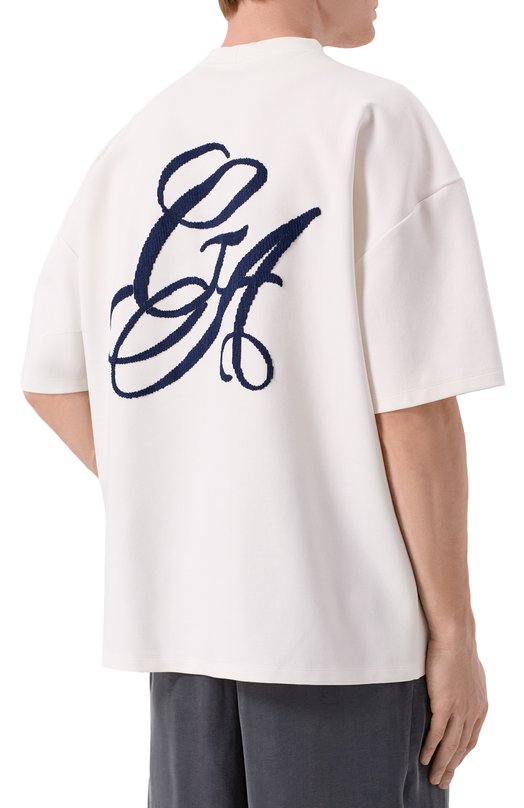 Футболка из вискозы Giorgio Armani GM003398/TE21047 Белый  GM003398/TE21047 Фото 4