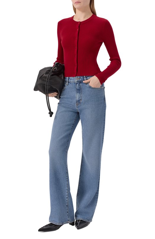 Кардиган из хлопка и шелка Acqua Paige 1E08H24-C852 Красный  1E08H24-C852 Фото 2