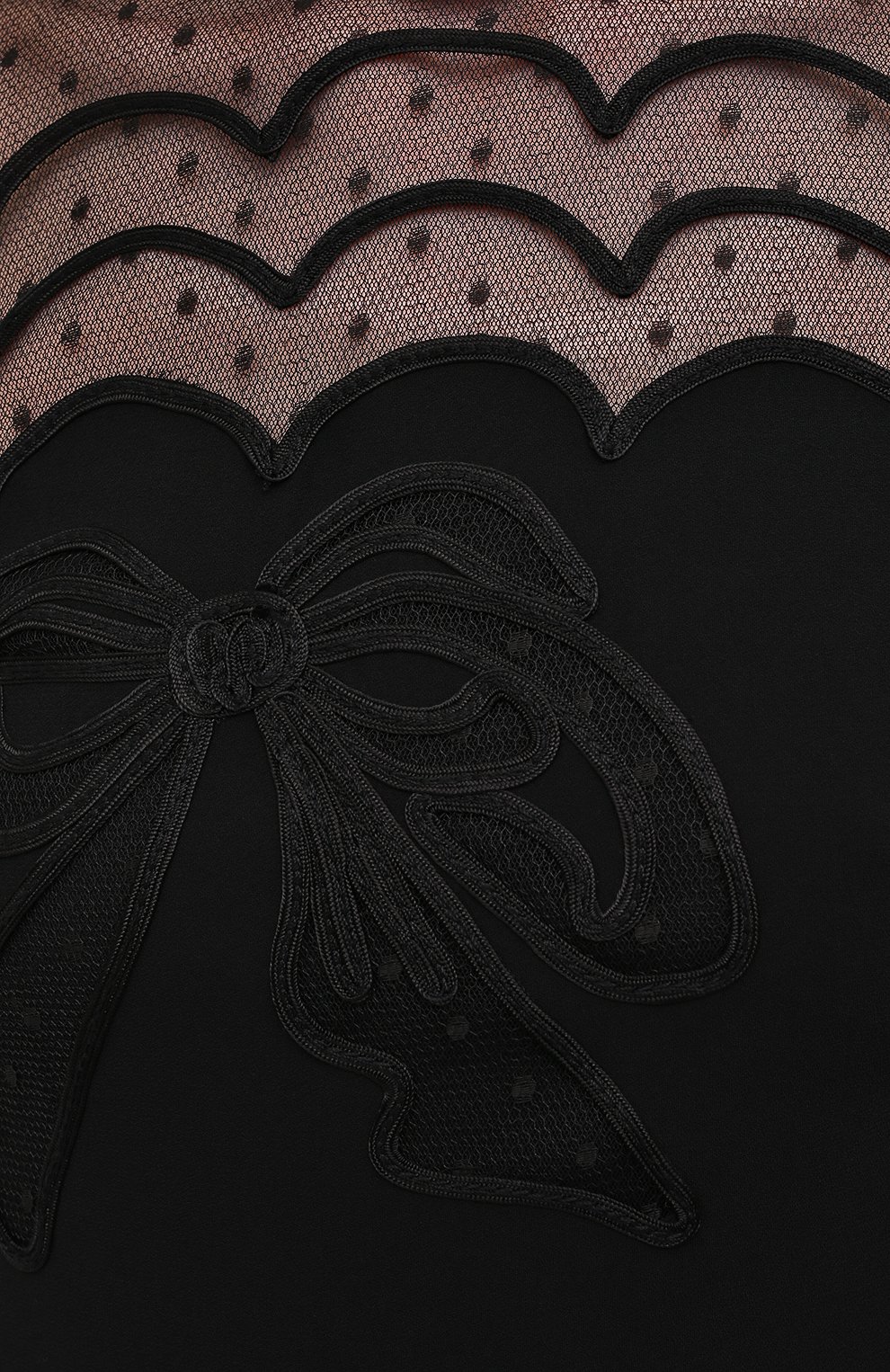Платье REDVALENTINO черного цвета по цене 85150 руб., арт. WR0VA20G/66H, фото 5 Платье REDVALENTINO, арт. WR0VA20G/66H, фото 5