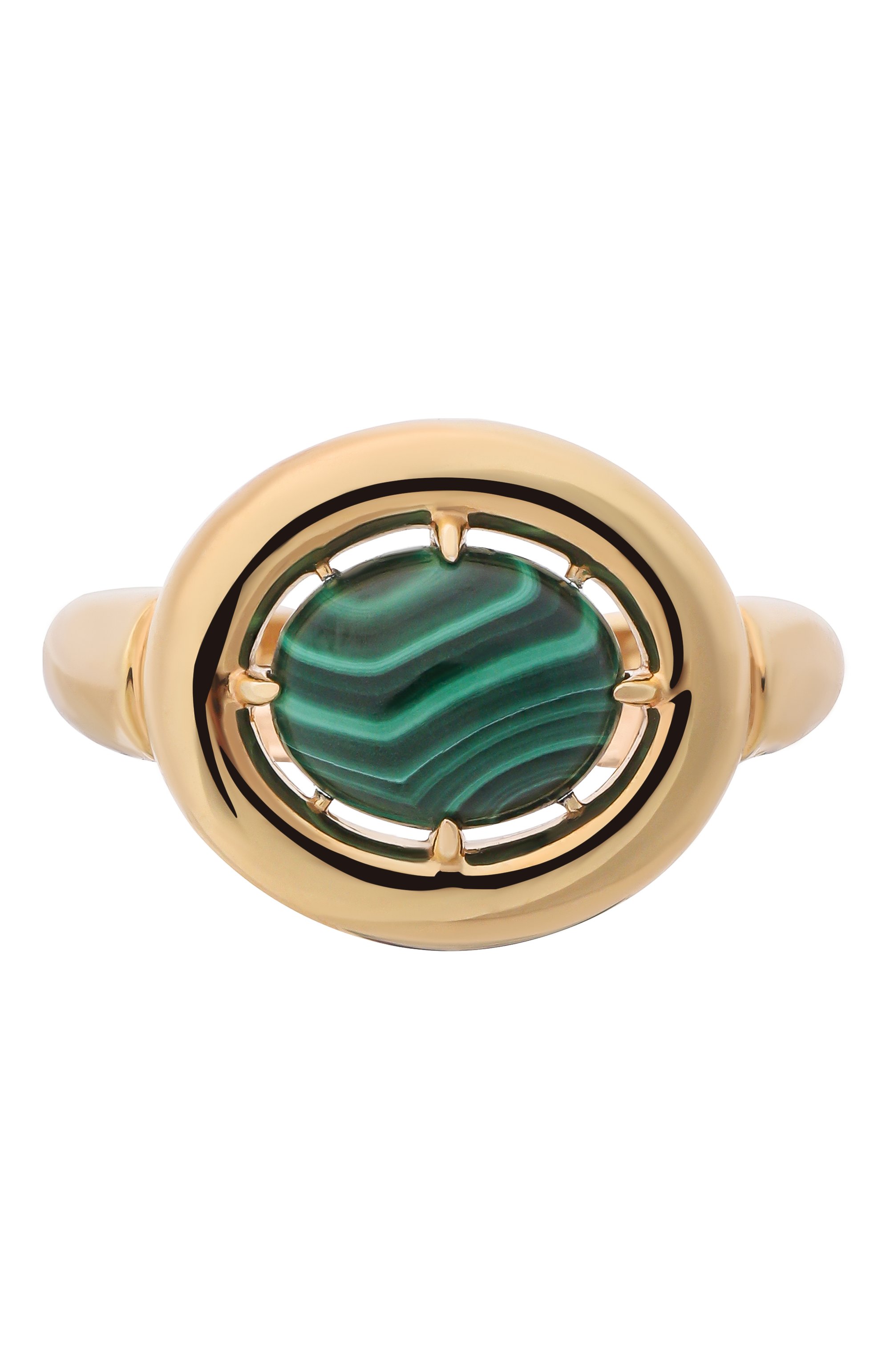 Кольцо ai с малахитом MOONKA, арт. AI-925YG-RG00-MLH, фото 1