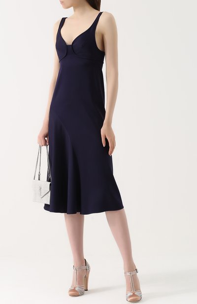 Атласные туфли с вставками из металлизированной кожи GUCCI, арт. 466340/F14Q0, фото 2