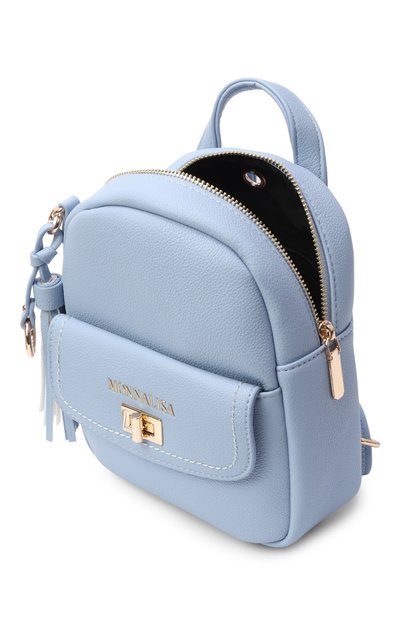 Рюкзак MONNALISA голубого цвета по цене 18900 руб., арт. 19G027, фото 3 Рюкзак MONNALISA, арт. 19G027, фото 3