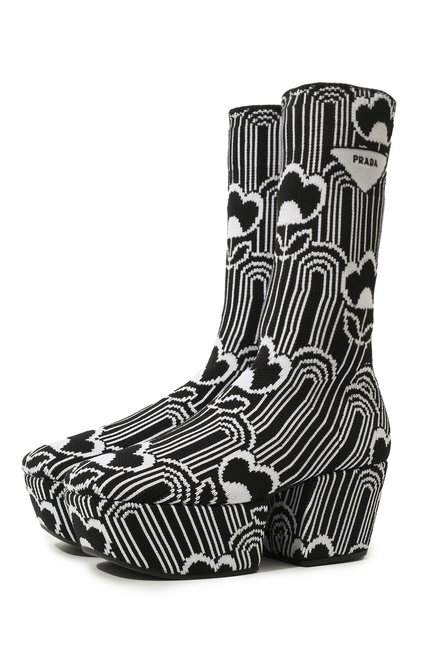 Женские текстильные сапоги PRADA, арт. 1WP146-3LG1-F0967-070