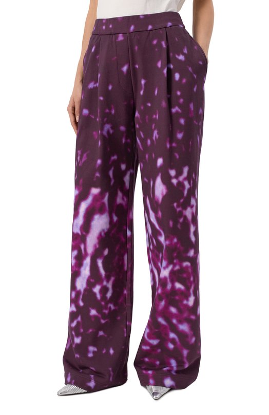 Хлопковые брюки Dries Van Noten 251-011119-1612 Фиолетовый  251-011119-1612 Фото 3