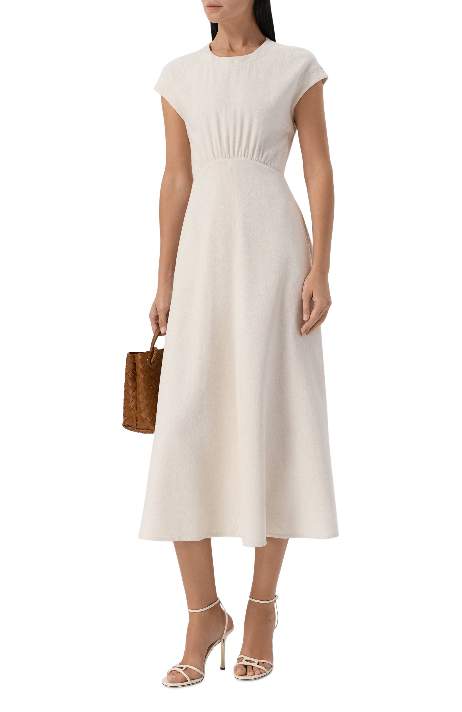 Платье из хлопка и вискозы EMPORIO ARMANI, арт. EW005247/AF28335, фото 2