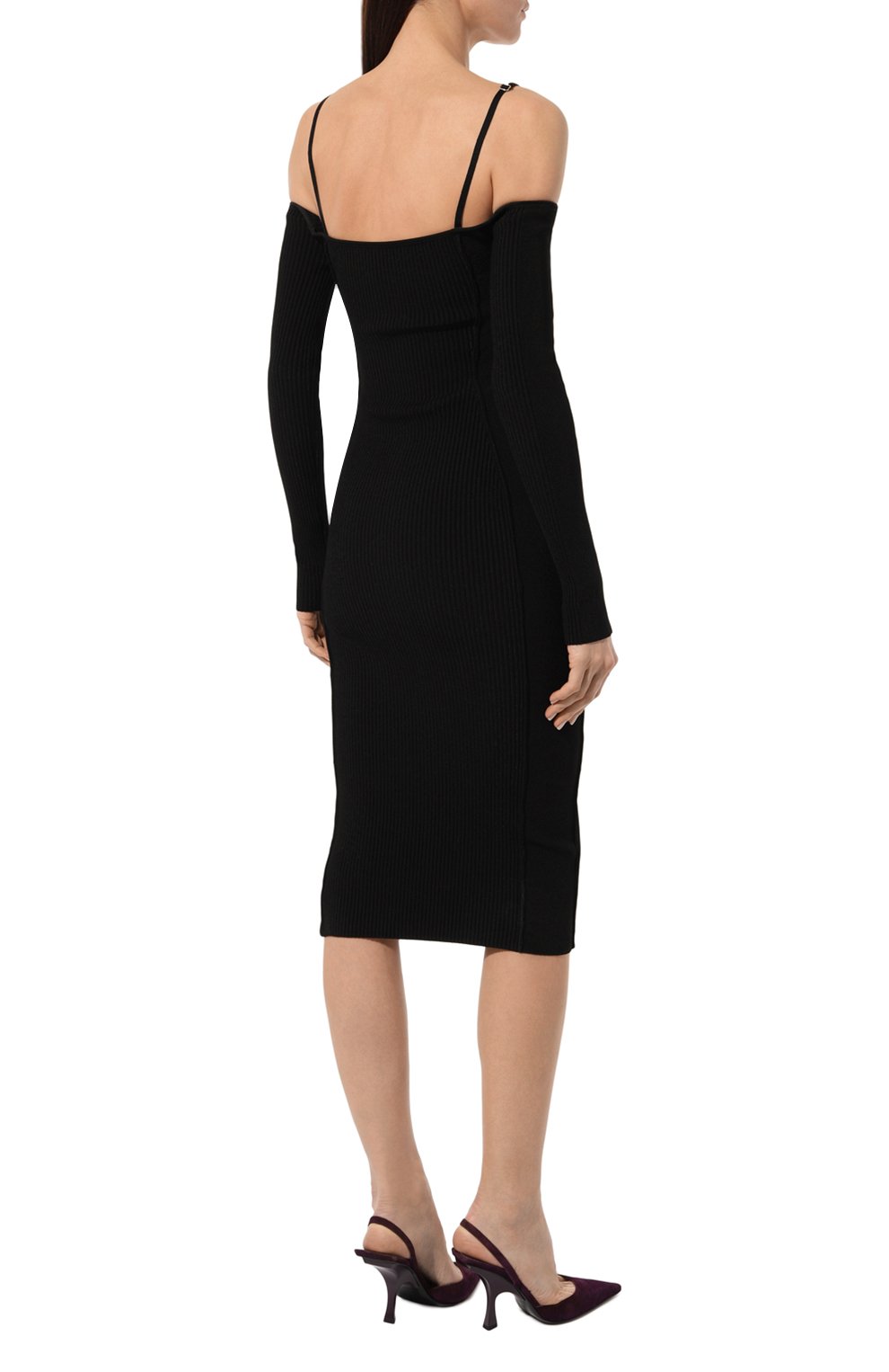 Платье из вискозы JACQUEMUS, арт. 22H/241KN365-2355, фото 4