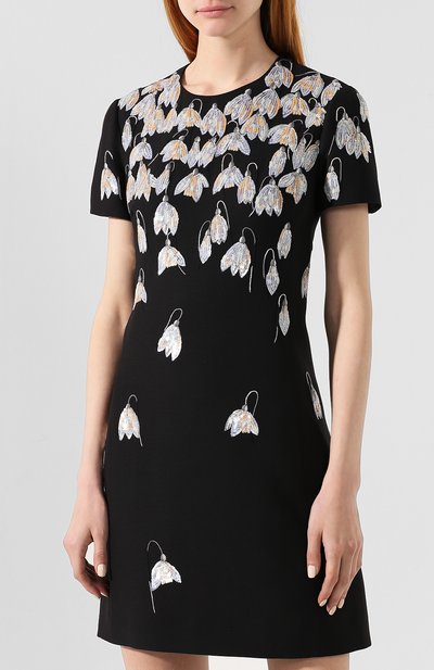 Платье из смеси шерсти и шелка VALENTINO, арт. SB3VAKJ31CF, фото 3