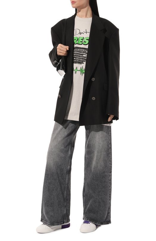 Кожаные кеды Portofino Vintage Dolce & Gabbana CK2203/AR028 Белый  CK2203/AR028 Фото 2