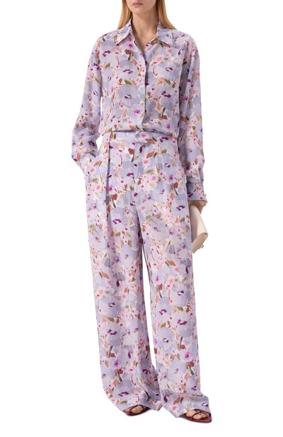 Женская шелковая рубашка BALMAIN, арт. GF1HS435/SF37