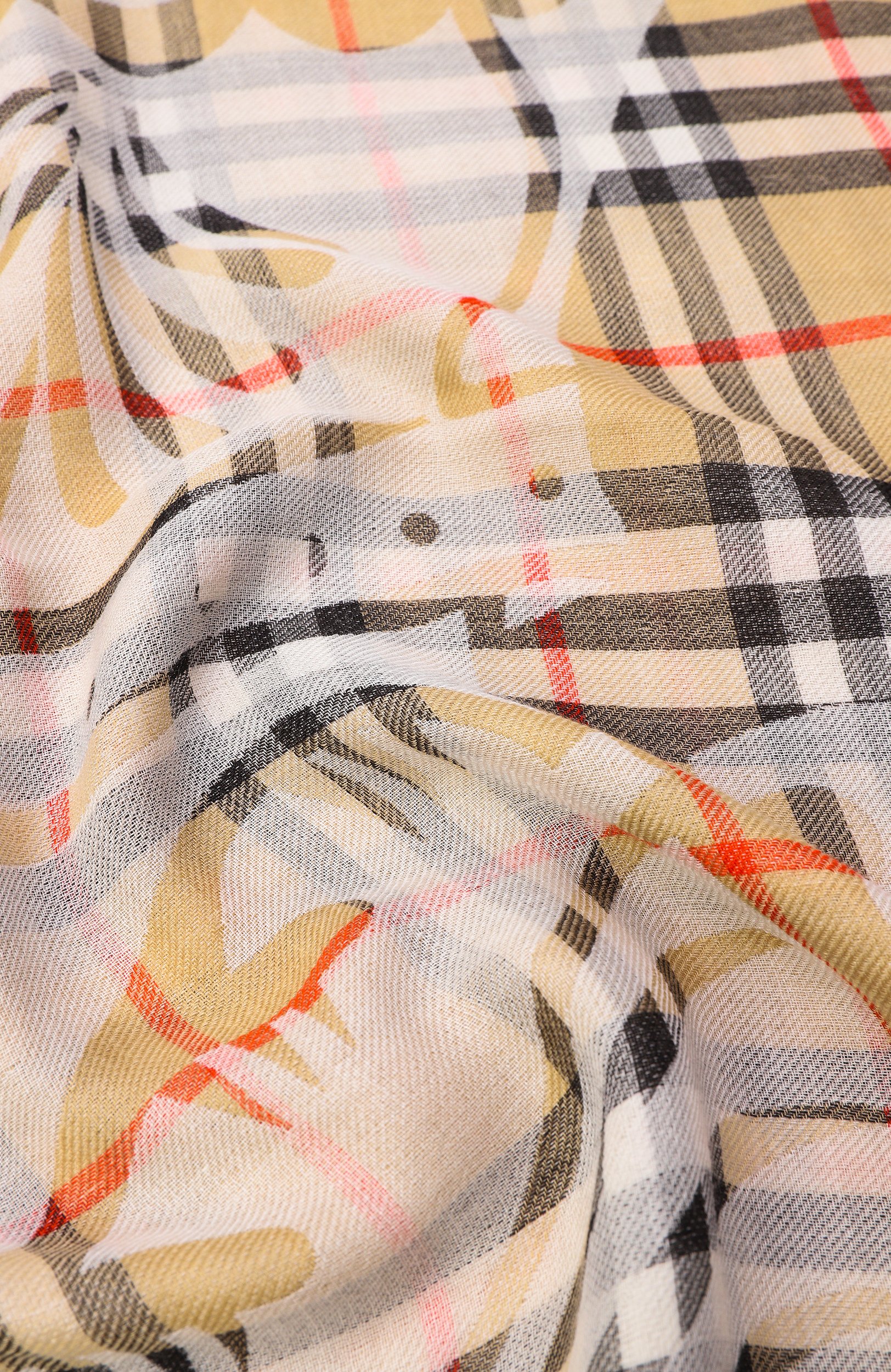 Шарф из шерсти и шелка BURBERRY, арт. 8117905, фото 3