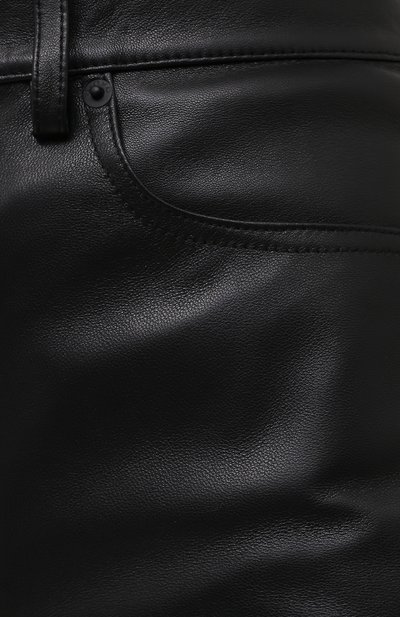 Кожаные брюки ALEXANDER WANG черного цвета по цене 155000 руб., арт. 1WC2214351, фото 5 Кожаные брюки ALEXANDER WANG, арт. 1WC2214351, фото 5