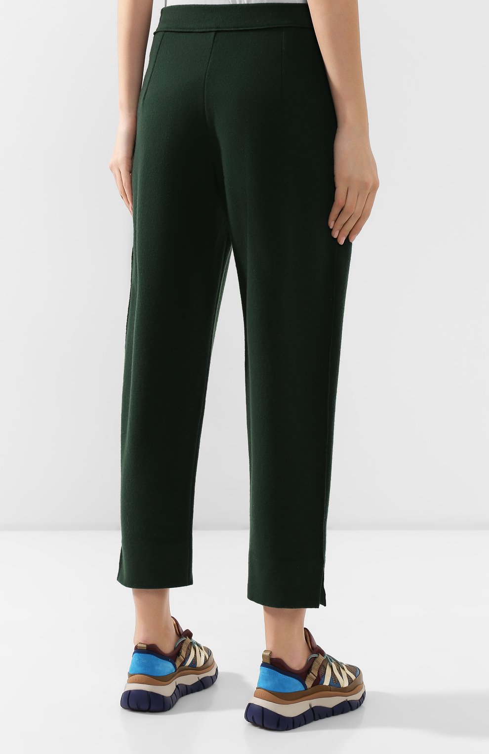 Шерстяные брюки STELLA MCCARTNEY зеленого цвета по цене 68750 руб., арт. 592276/S2117, фото 4 Шерстяные брюки STELLA MCCARTNEY, арт. 592276/S2117, фото 4