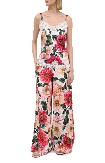 Брюки из вискозы DOLCE & GABBANA розового цвета по цене 135000 руб., арт. FTBT3T/FSRMU, фото 2 Брюки из вискозы DOLCE & GABBANA, арт. FTBT3T/FSRMU, фото 2