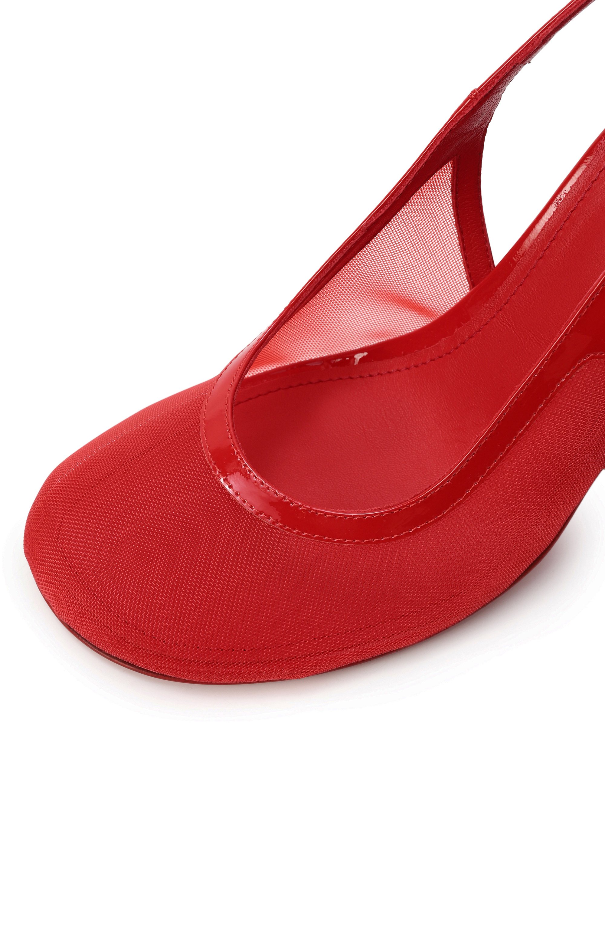 Текстильные туфли ginevra MATTIA CAPEZZANI красного цвета по цене 49250 руб., арт. W483/RETE+VERNICE, фото 7 Текстильные туфли ginevra MATTIA CAPEZZANI, арт. W483/RETE+VERNICE, фото 7