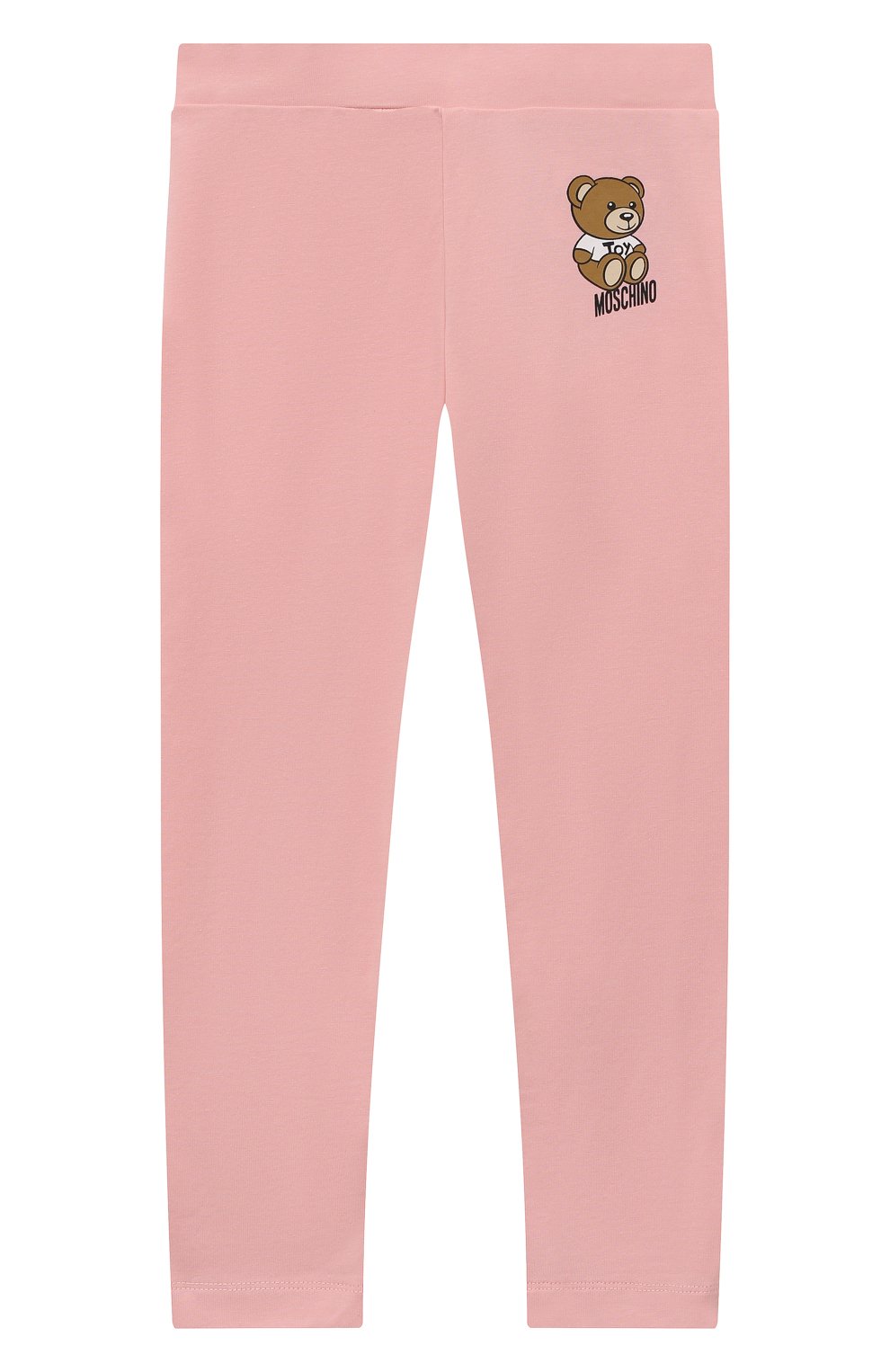 Хлопковые легинсы MOSCHINO светло-розового цвета по цене 7930 руб., арт. H3P047/LBA10/12, фото 1 Хлопковые легинсы MOSCHINO, арт. H3P047/LBA10/12, фото 1